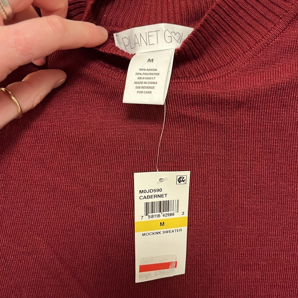 Maroon sweater dress - Picture 3 of 3